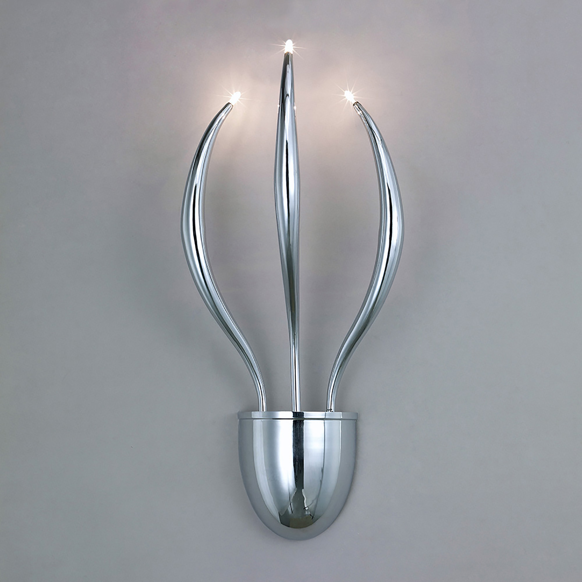 Llamas Polished Chrome Wall Lights Diyas Armed Wall Lights Llamas Polished Chrome Wall Lights Diyas Armed Wall Lights